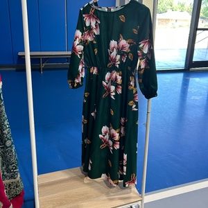 Green Floral Dress